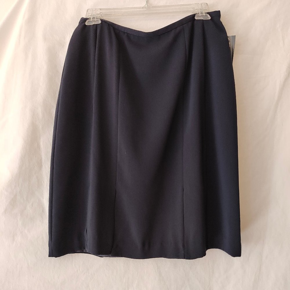 Norton McNaughton Navy A-Line Skirt